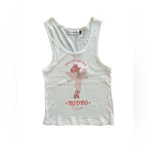 The Laundry Room Revolve Rodeo Rib Tank Top Size L